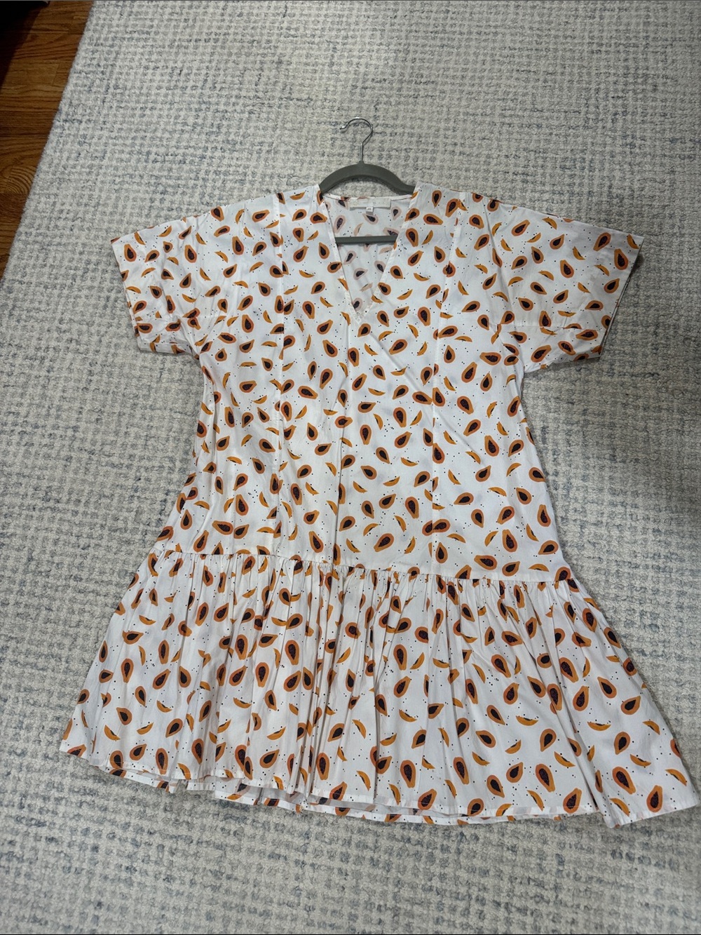 Corey Lynn Calter Dress with Orange Paisley Print
